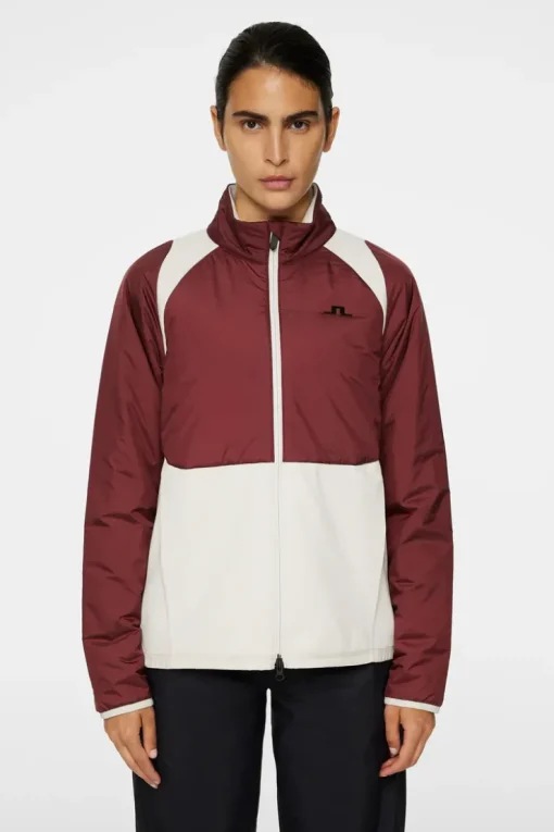 Jackets|Active<J.Lindeberg Shona Hybrid Jacket Cabernet