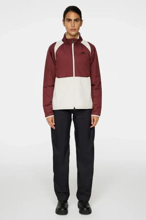 Jackets|Active<J.Lindeberg Shona Hybrid Jacket Cabernet