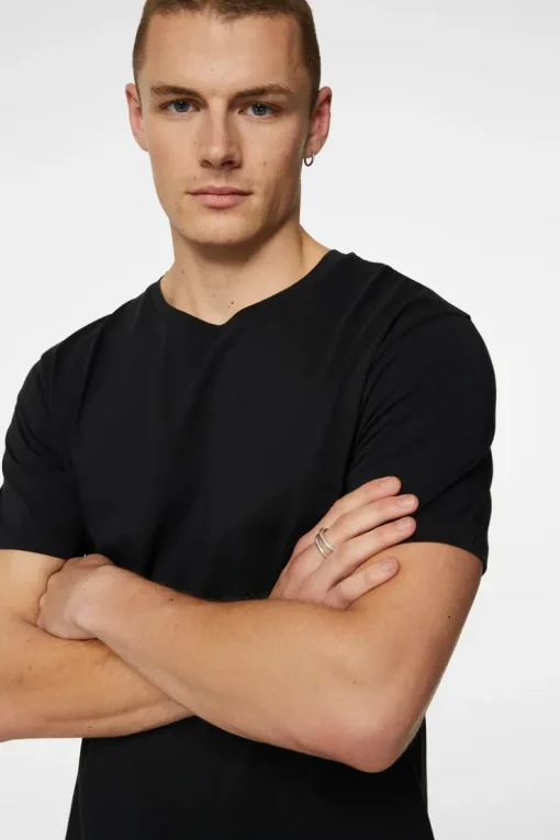 Tops|T-shirts<J.Lindeberg Sid Basic T-Shirt Black
