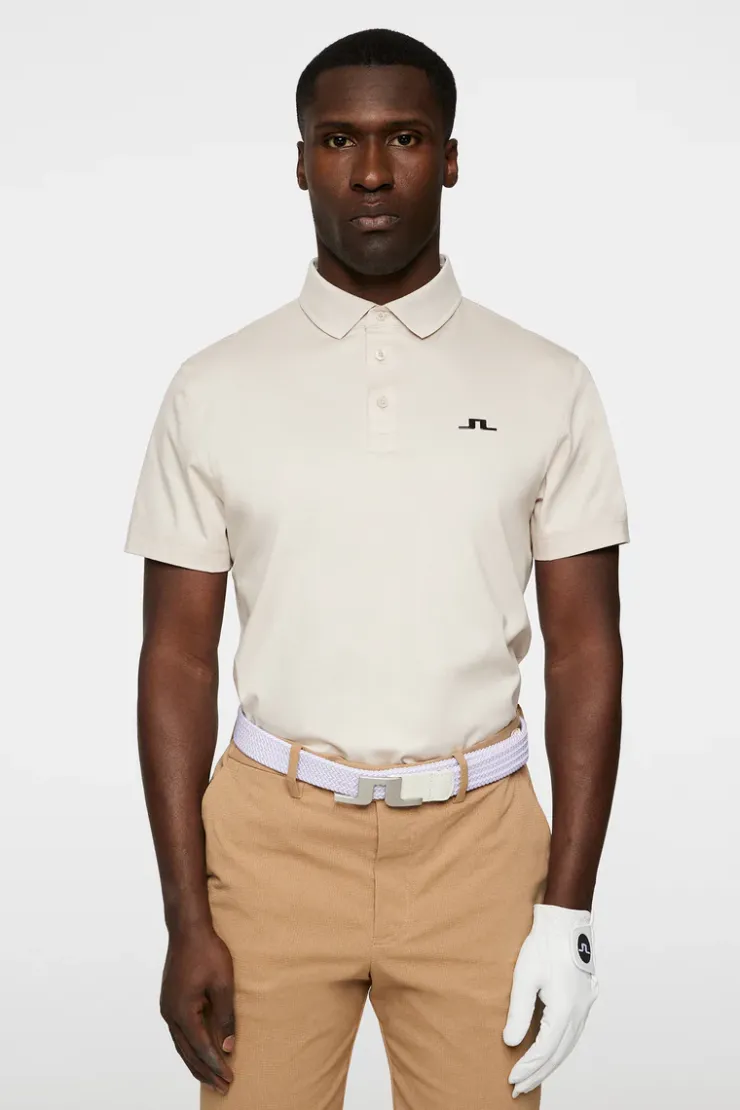 Golf|Polo Shirts<J.Lindeberg Silos Fit Polo Moonbeam