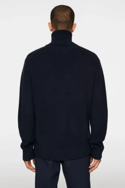 Après Ski<J.Lindeberg Skyler Wool Blend Zip Cardigan JLNavy