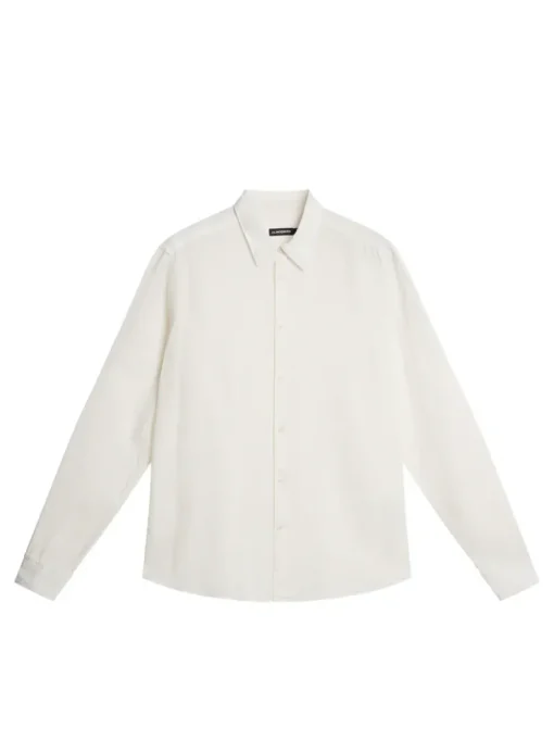 Shirts|Shirts<J.Lindeberg Slim LS Comfort Tencel Shirt CloudWhite