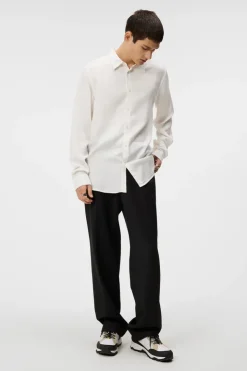 Shirts|Shirts<J.Lindeberg Slim LS Comfort Tencel Shirt CloudWhite