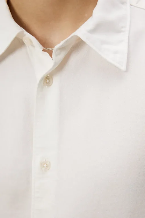 Shirts|Shirts<J.Lindeberg Slim LS Comfort Tencel Shirt CloudWhite