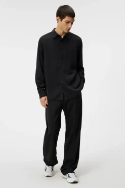 Shirts|Shirts<J.Lindeberg Slim LS Comfort Tencel Shirt Black