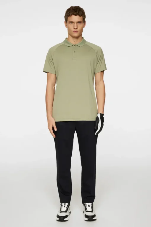 Golf|Polo Shirts<J.Lindeberg Sola Polo OilGreen