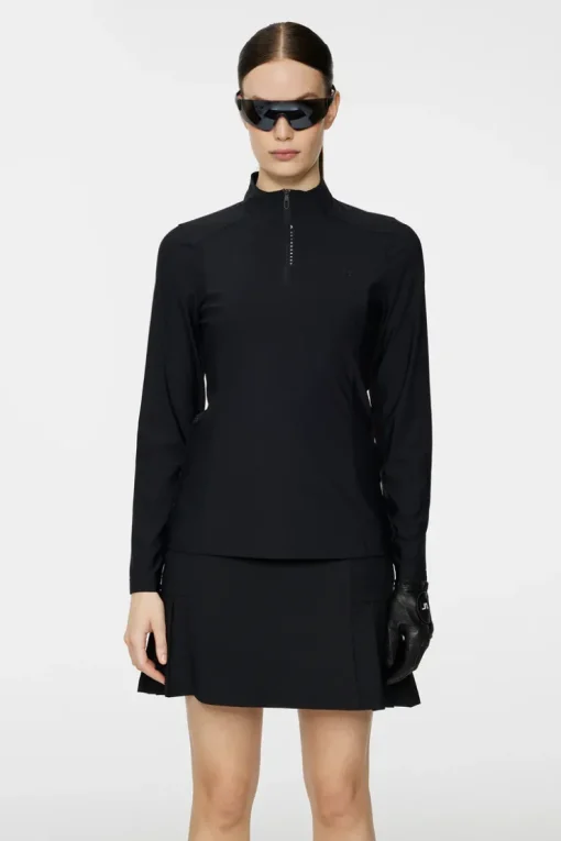 Golf|Base & Mid Layers<J.Lindeberg Sonja Tech Mid Layer Black