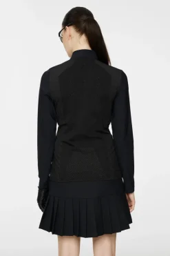 Golf|Base & Mid Layers<J.Lindeberg Sonja Tech Mid Layer Black