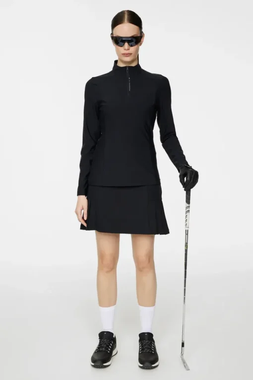 Golf|Base & Mid Layers<J.Lindeberg Sonja Tech Mid Layer Black