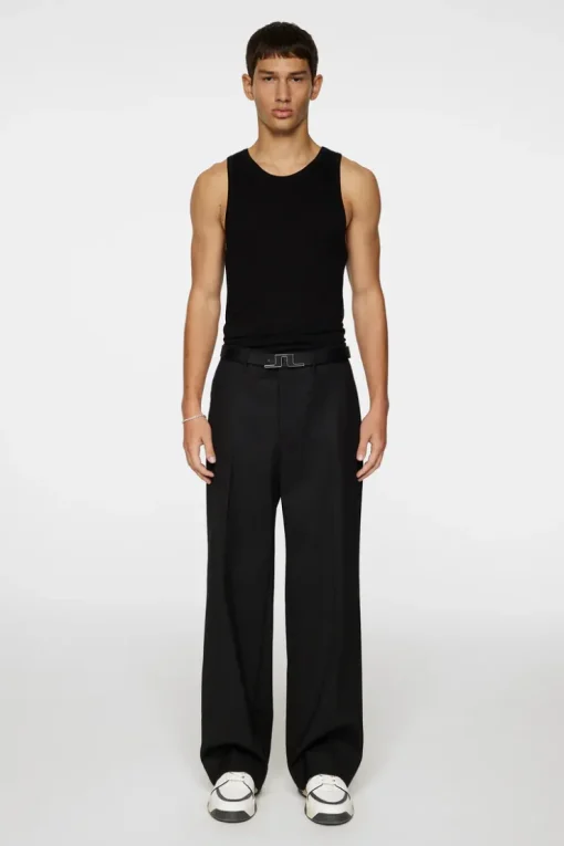 Trousers|Bottoms<J.Lindeberg Sonny Wide Dinner Pants Black