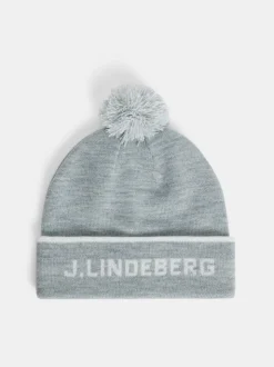Beanies|Beanies<J.Lindeberg Stripe Beanie LightGreyMelange