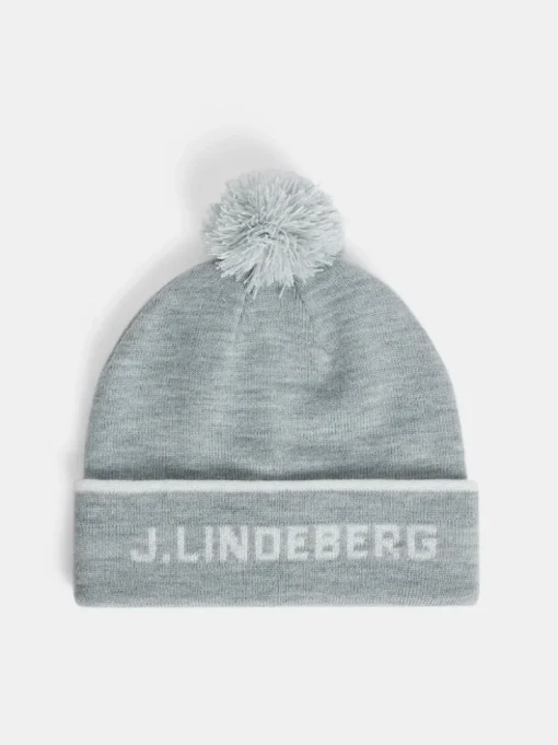 Beanies|Beanies<J.Lindeberg Stripe Beanie LightGreyMelange