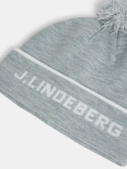 Beanies|Beanies<J.Lindeberg Stripe Beanie LightGreyMelange