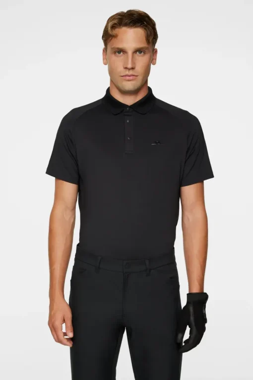 Golf|Polo Shirts<J.Lindeberg Tech Hybrid Polo Black