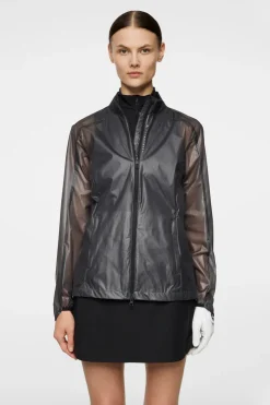 Golf|Outerwear<J.Lindeberg Thea Wind Jacket Black