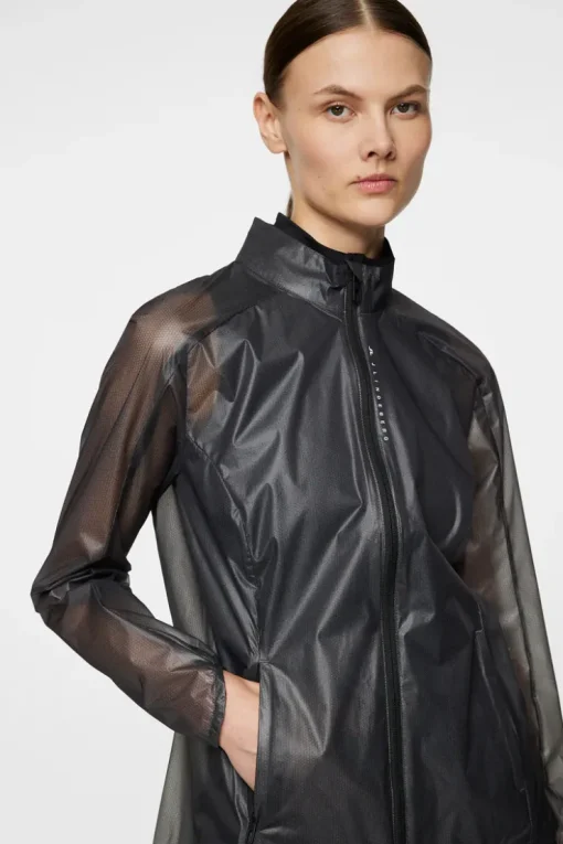 Golf|Outerwear<J.Lindeberg Thea Wind Jacket Black