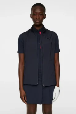 Golf|Vests<J.Lindeberg Thorine Vest JLNavy