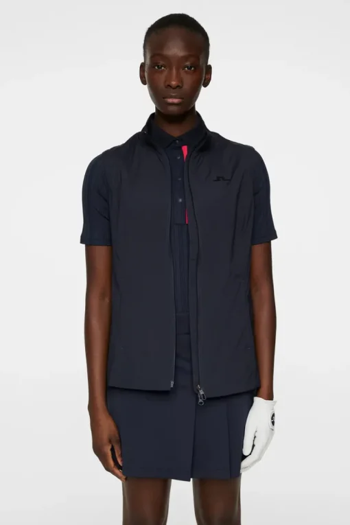 Golf|Vests<J.Lindeberg Thorine Vest JLNavy