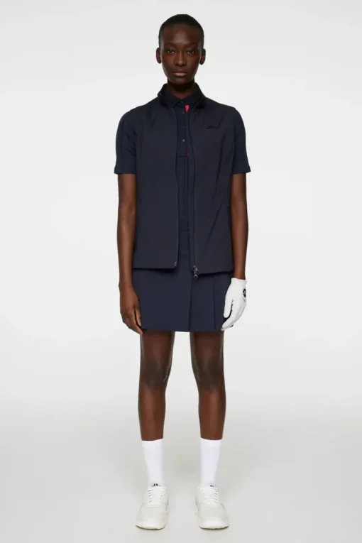 Golf|Vests<J.Lindeberg Thorine Vest JLNavy