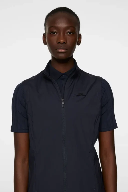 Golf|Vests<J.Lindeberg Thorine Vest JLNavy