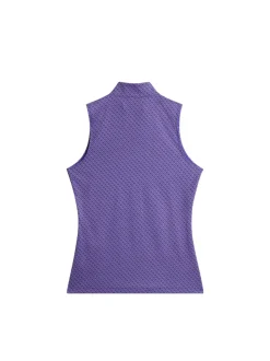 Golf|Tanks<J.Lindeberg Tiana Print Sleeveless Top ToneBridgeWisteriaS