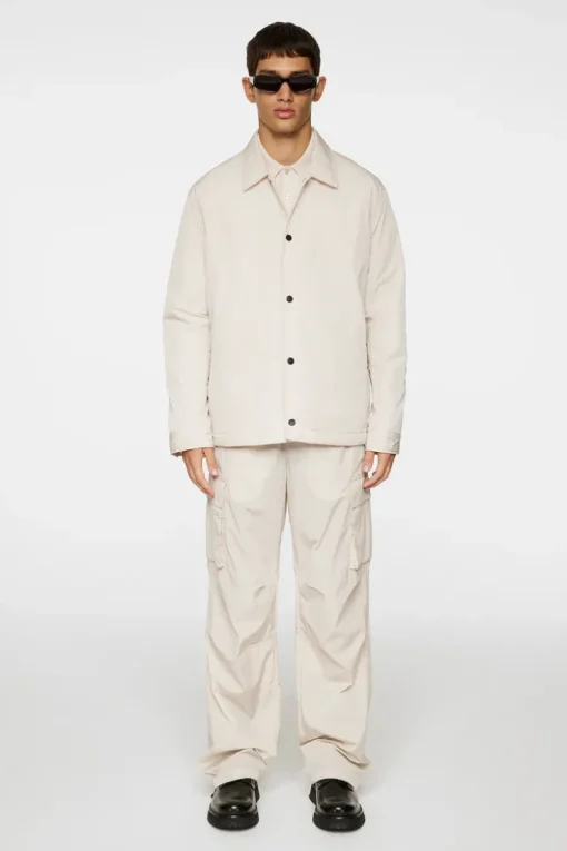Jackets|Outerwear<J.Lindeberg Tibor Tech Overshirt Moonbeam