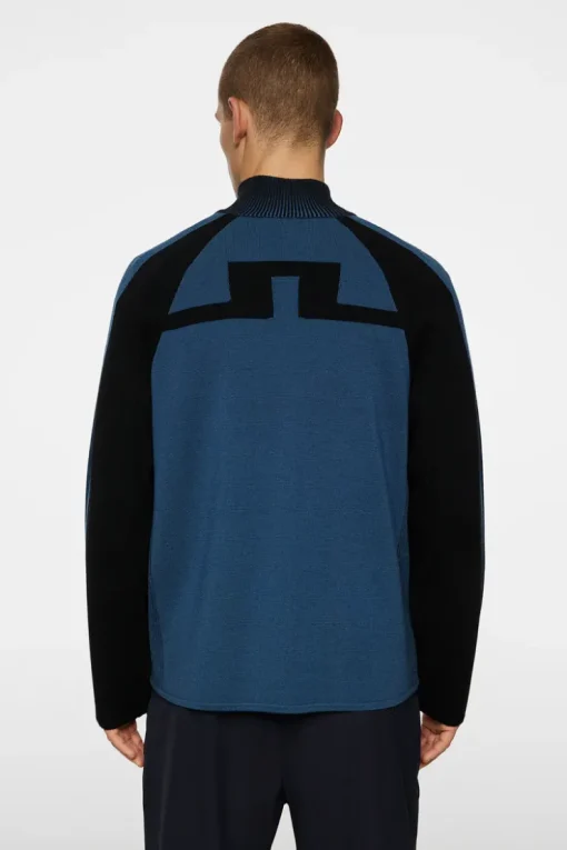 Knitwear|Tops<J.Lindeberg Tim Tech Knit Quarter Zip KeyLargo