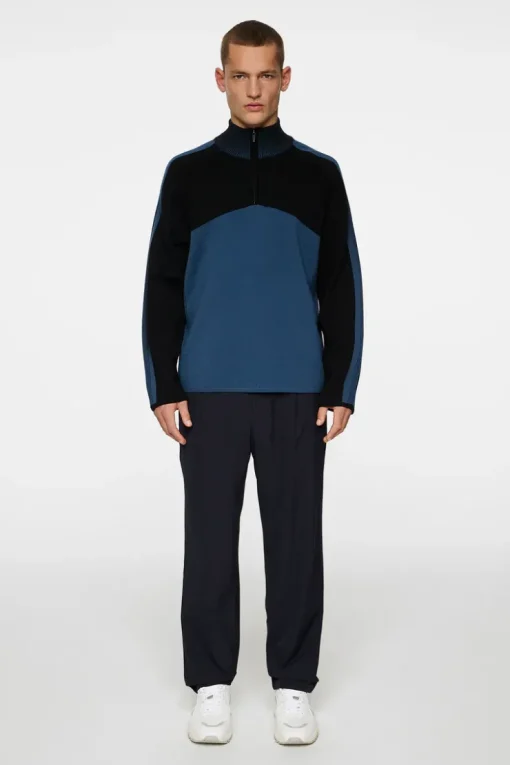 Knitwear|Tops<J.Lindeberg Tim Tech Knit Quarter Zip KeyLargo