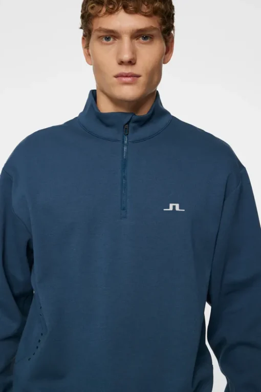 Tennis|Sweaters<J.Lindeberg Tino Zip Sweatshirt KeyLargo