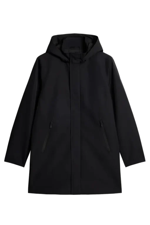 Jackets|Outerwear<J.Lindeberg Tobias 2L Midlength Jacket Black