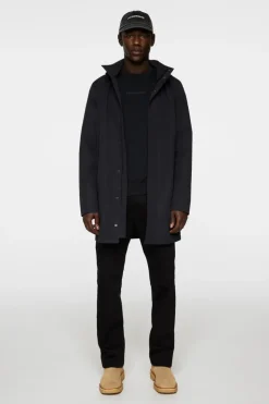 Jackets|Outerwear<J.Lindeberg Tobias 2L Midlength Jacket Black
