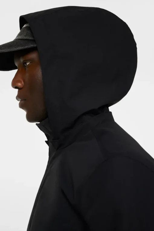 Jackets|Outerwear<J.Lindeberg Tobias 2L Midlength Jacket Black
