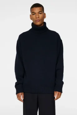 Après Ski<J.Lindeberg Todd Heavy Knit Turtleneck JLNavy