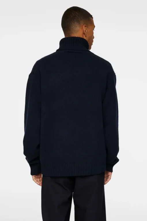 Après Ski<J.Lindeberg Todd Heavy Knit Turtleneck JLNavy