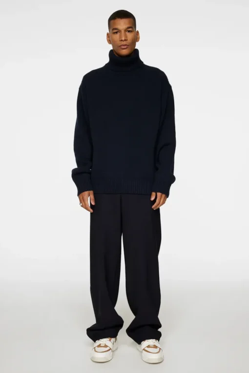 Après Ski<J.Lindeberg Todd Heavy Knit Turtleneck JLNavy