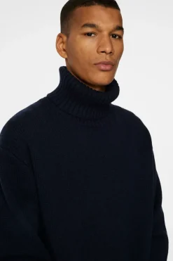Après Ski<J.Lindeberg Todd Heavy Knit Turtleneck JLNavy