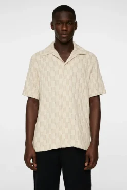 Polo Shirts|Tops<J.Lindeberg Torpa Resort Jersey Shirt BridgeStackMoonbeam