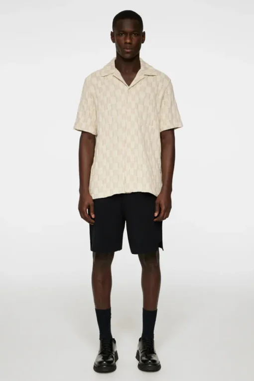 Polo Shirts|Tops<J.Lindeberg Torpa Resort Jersey Shirt BridgeStackMoonbeam