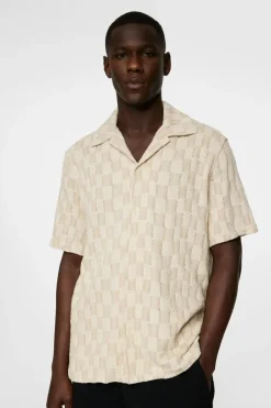 Polo Shirts|Tops<J.Lindeberg Torpa Resort Jersey Shirt BridgeStackMoonbeam