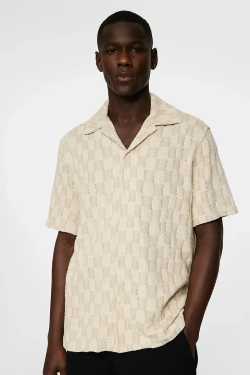 Polo Shirts|Tops<J.Lindeberg Torpa Resort Jersey Shirt BridgeStackMoonbeam