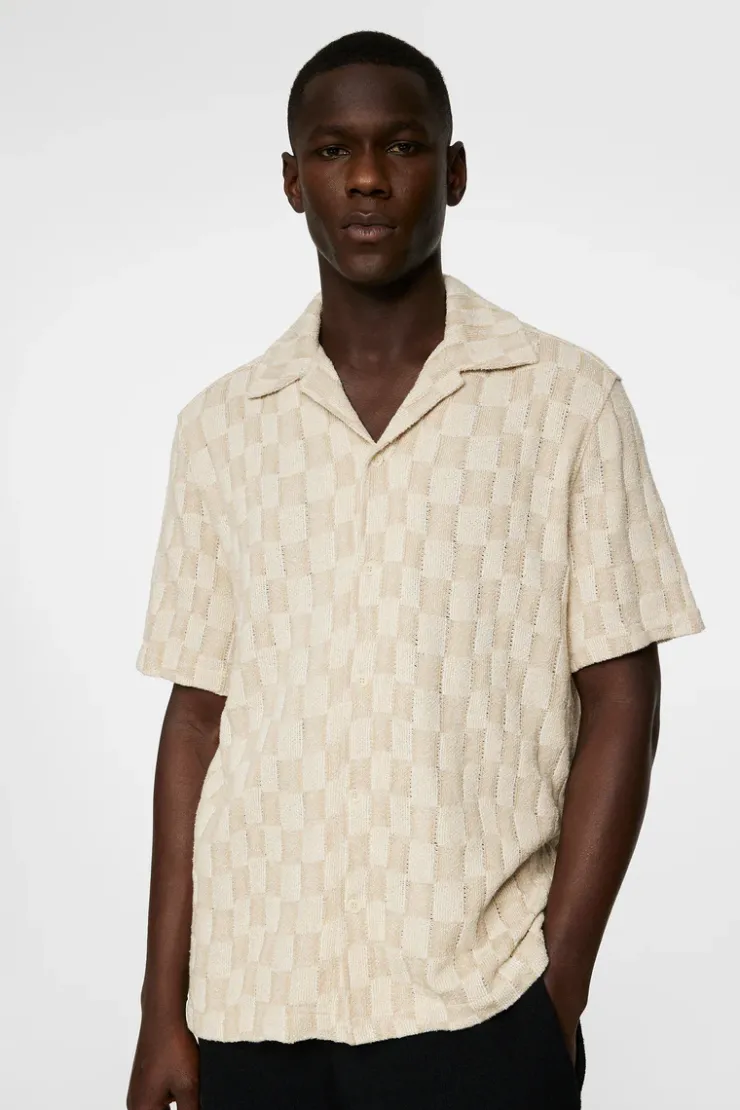 Polo Shirts|Tops<J.Lindeberg Torpa Resort Jersey Shirt BridgeStackMoonbeam