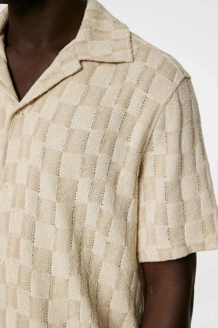 Polo Shirts|Tops<J.Lindeberg Torpa Resort Jersey Shirt BridgeStackMoonbeam