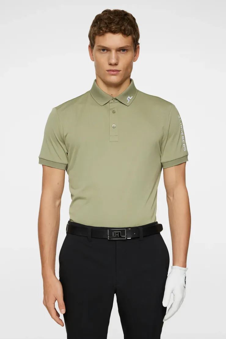 Golf|Polo Shirts<J.Lindeberg Tour Tech Polo OilGreen