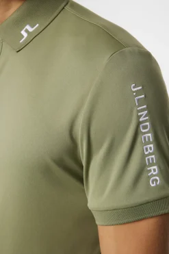 Golf|Polo Shirts<J.Lindeberg Tour Tech Polo OilGreen