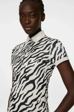 Golf|Tops<J.Lindeberg Tour Tech Print Polo TourTigerMoonbeamM