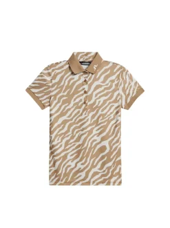 Golf|Tops<J.Lindeberg Tour Tech Print Polo TourTigerTigersEyeM