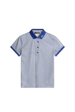 Golf|Tops<J.Lindeberg Tour Tech Print Polo TourGeoMoonbeamS