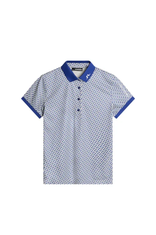 Golf|Tops<J.Lindeberg Tour Tech Print Polo TourGeoMoonbeamS