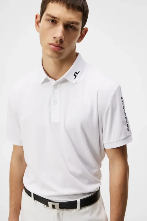 Golf|Polo Shirts<J.Lindeberg Tour Tech Reg Fit Golf Polo White