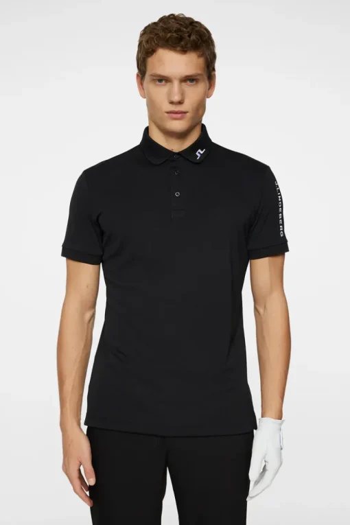 Golf|Polo Shirts<J.Lindeberg Tour Tech Slim Fit Polo Black